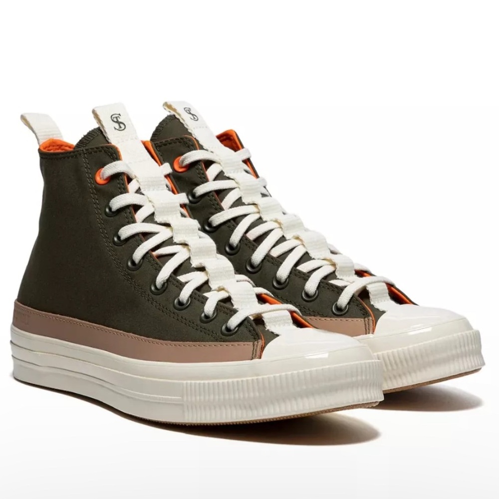 Todd Snyder x Converse Chuck 70 British Millerain Waxed Canvas Green 14